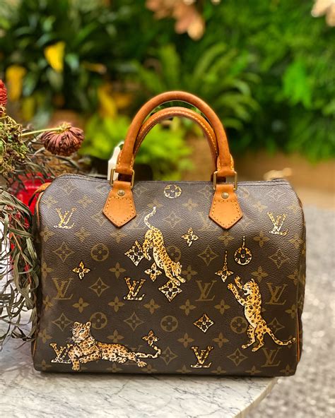 custom painted Louis Vuitton